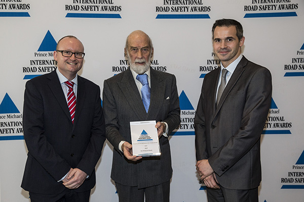Star Rating for Schools wins prestigious Prince Michael International Road Safety Award