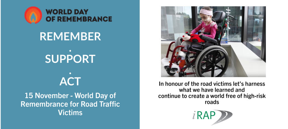World Day of Remembrance 2020: Remember – Support – ACT for 3-star or better roads