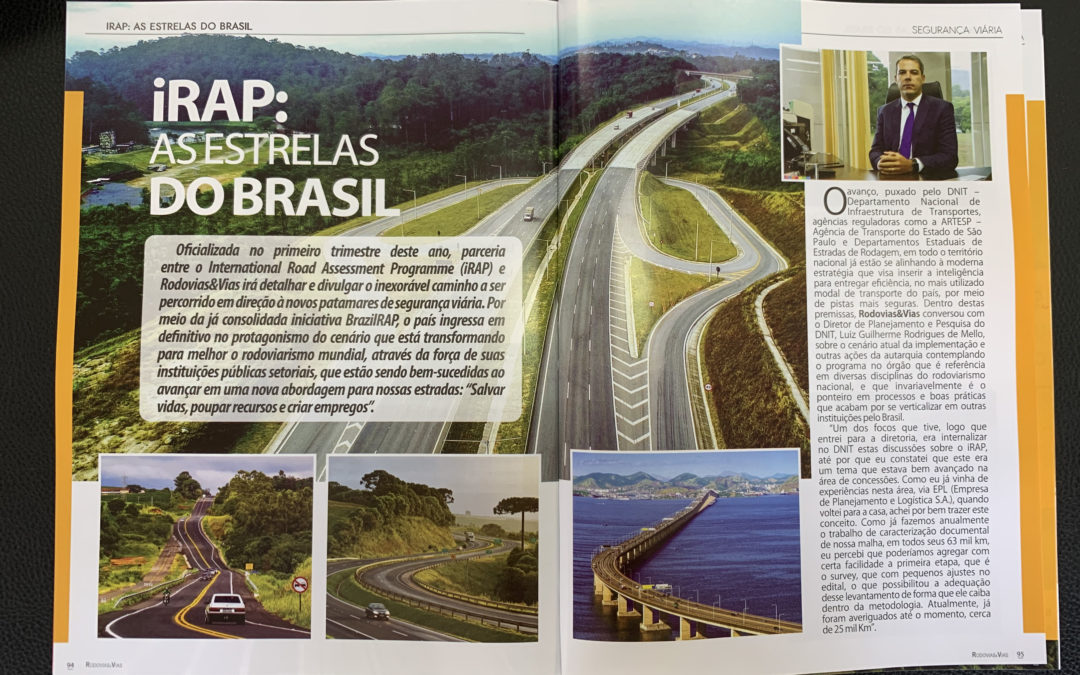 Rodovias & Vias Magazine promotes BrazilRAP success – “iRAP, the Brazilian Stars”