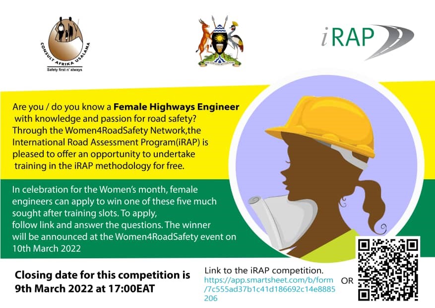 iRAP methodology training on offer through the Women4RoadSafety Network – Uganda