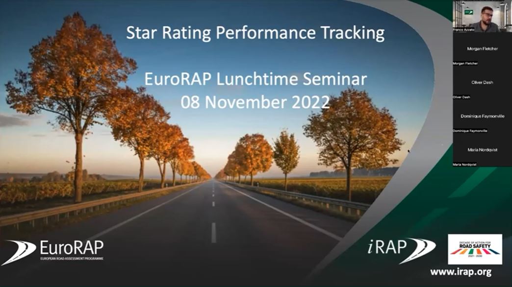 Latest EuroRAP Lunchtime Seminar series recording available – want to know more Performance Tracking using Star Ratings?
