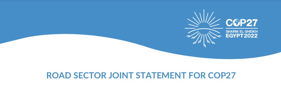 iRAP supports Road Sector Joint Statement for COP27