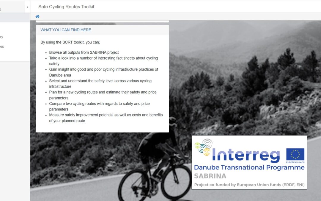 SABRINA Safe Cycling Routes Toolkit for safer European cycleways