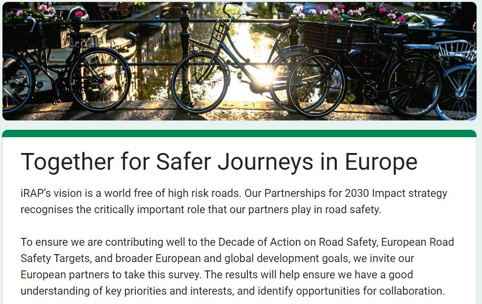 European Partners Survey – help us shape the future of collaboration in Europe to save lives