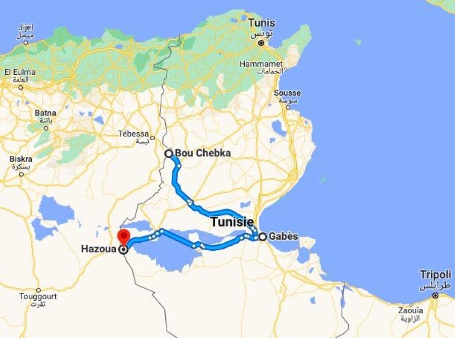 iRAP assessment underway between Algerian border and Port of Gabes, Tunisia