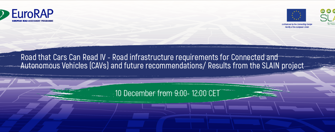 EuroRAP Webinar on Roads that Cars Can Read – Results from the SLAIN project