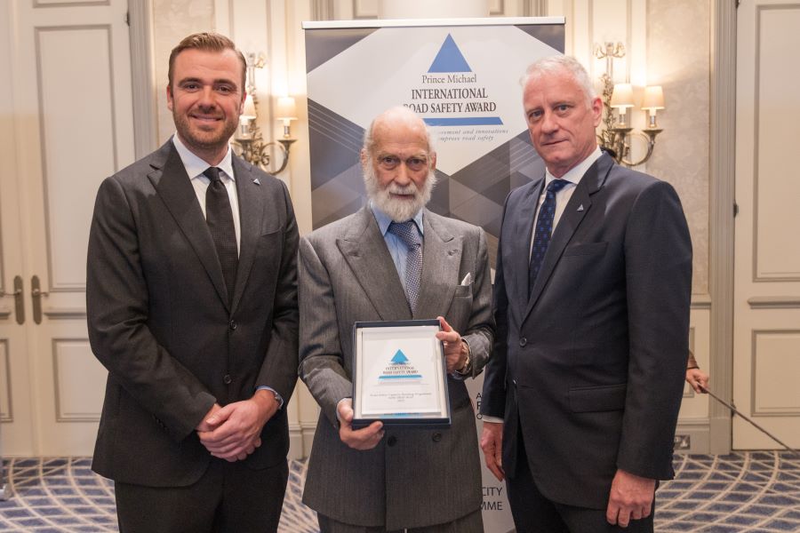 The Road Safety Capacity Building Programme wins the 2023 Prince Michael International Road Safety Award