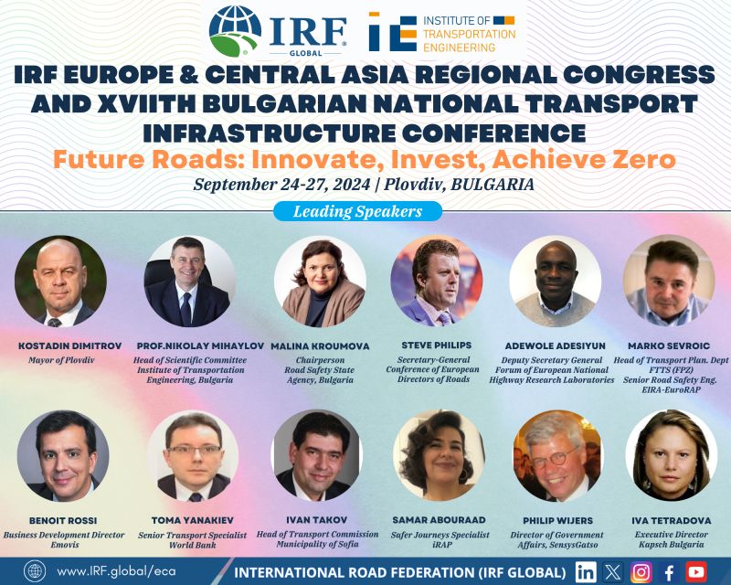 Join us at the IRF Europe and Central Asia Regional Congress