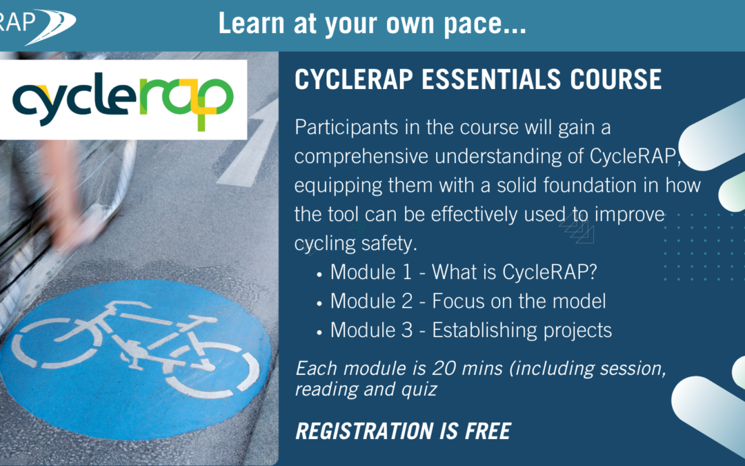 Learn at your own pace – CycleRAP Essentials Course