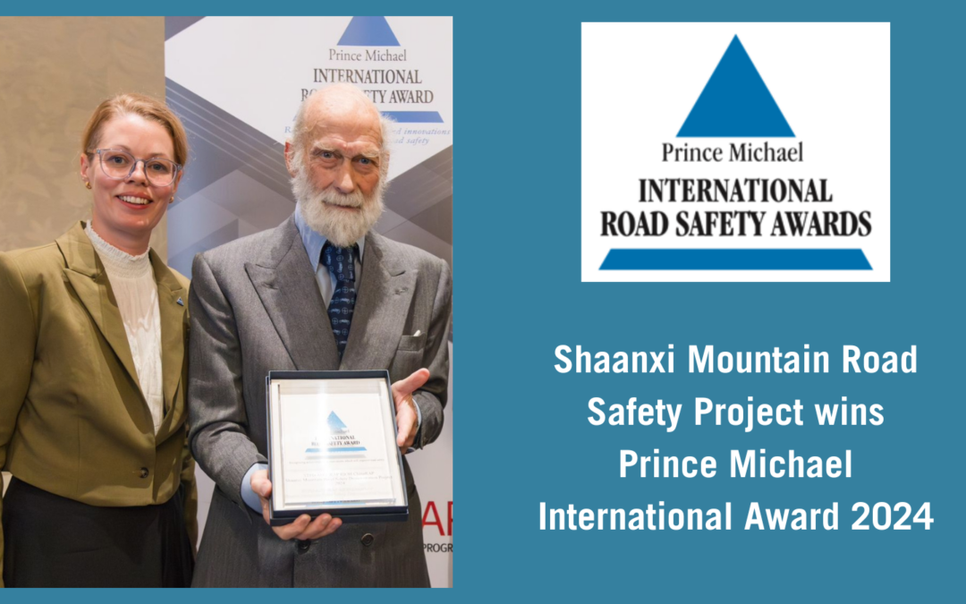 Shaanxi Mountain Road Safety Project wins Prince Michael International Award