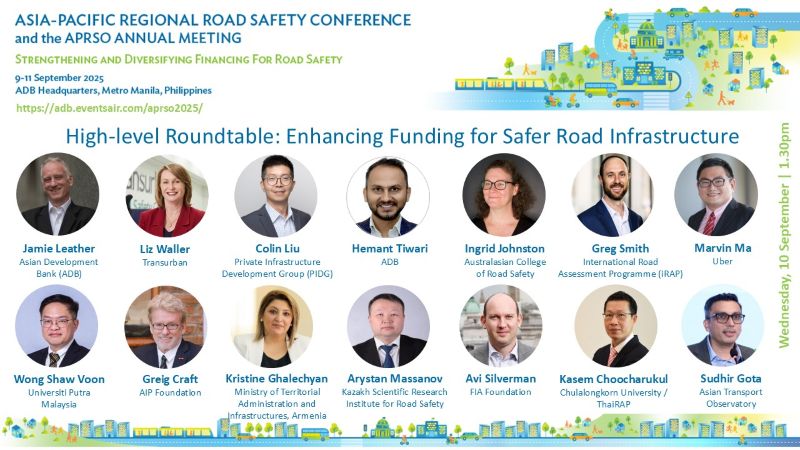 High-level Roundtable to Explore Critical Need for Safer Roads Funding in the Asia Pacific