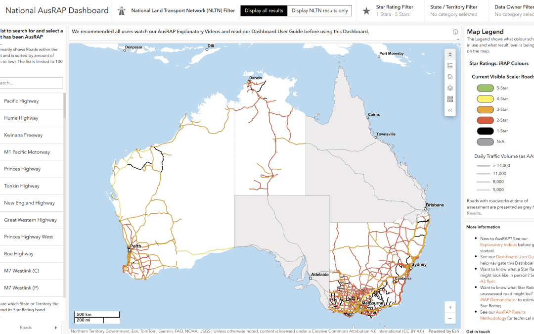 Check it out! AusRAP Releases New National Dashboard Sharing Road Safety Ratings