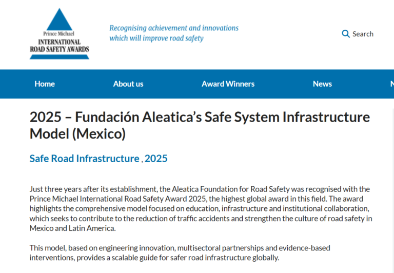 2025 – Prince Michael International Road Safety Award