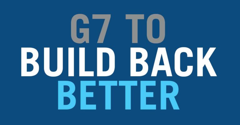 G7 Build Back Better World (B3W) Partnership announced