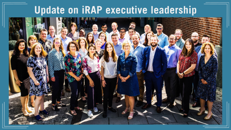 Update on iRAP executive leadership