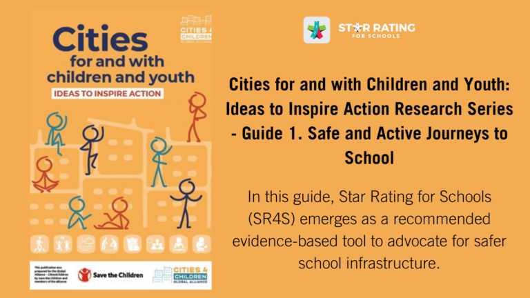 Safe Journeys for Children: SR4S recommended in the “Cities for and with Children and Youth” Research Publication series