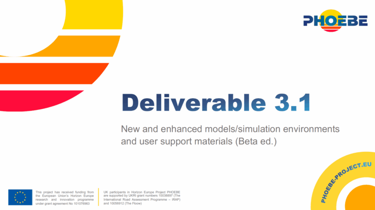 PHOEBE advances models and simulation for safer urban environments