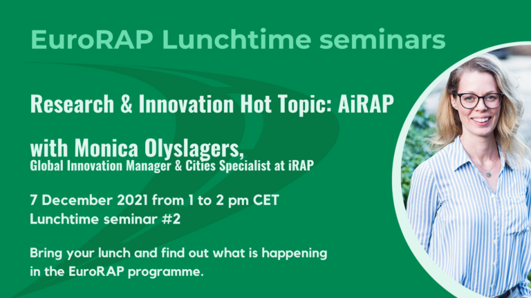Join us for EuroRAP Lunchtime seminar #2 on Research and Innovation Hot Topic: AiRAP