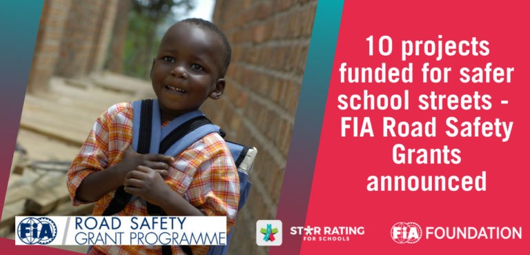 10 projects funded for safer school streets – FIA Road Safety Grants announced