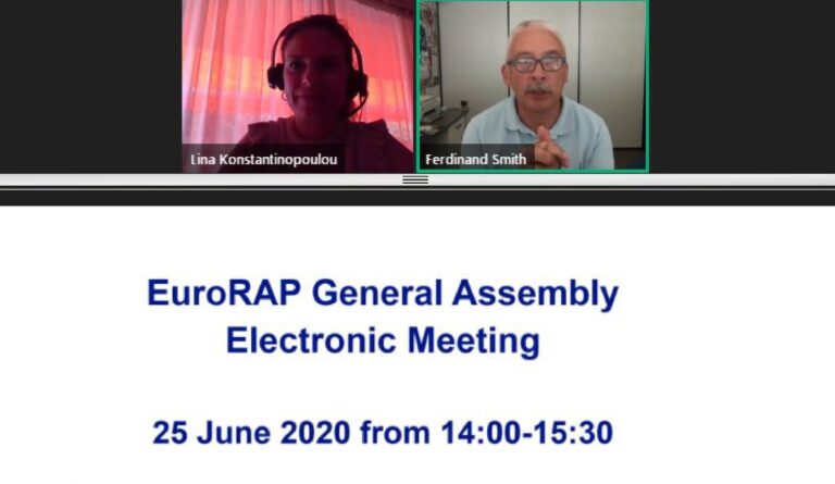 EuroRAP General Assembly was held on 25 June as an electronic meeting
