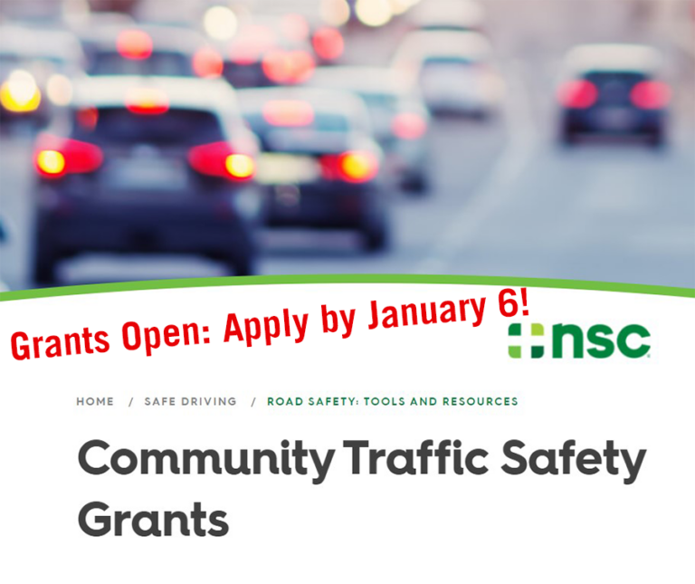 Attention US Partners: 2023 Road to Zero Community Traffic Safety Grants open