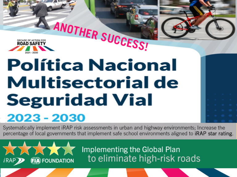 Peru’s 2030 Multisector Road Safety Strategy includes iRAP for safer journeys