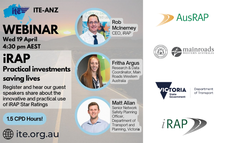 AusRAP news: ITE-ANZ webinar shares iRAP Practical Investments Saving Lives