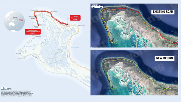 Kirimati assessed road
