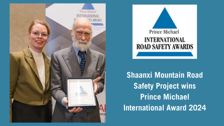 Shaanxi Mountain Road Safety Project wins Prince Michael International Award