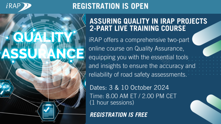Introducing our 2-part Online Live Course: Assuring Quality in iRAP Projects