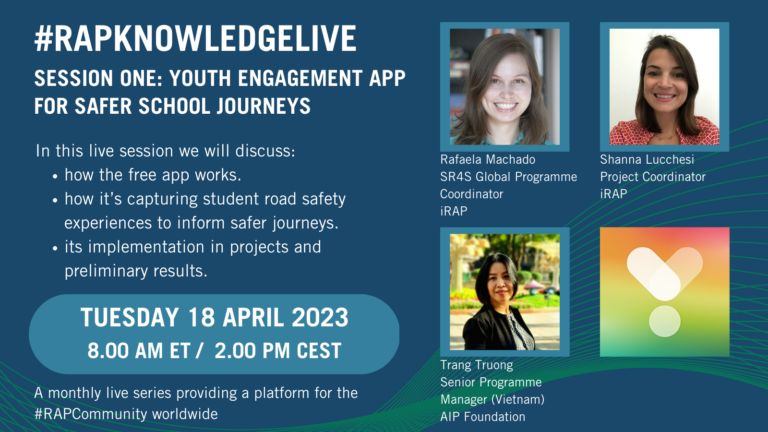 Missed our first #RAPKnowledgeLive session? Watch the recording on the Youth Engagement App for safer school journeys here!