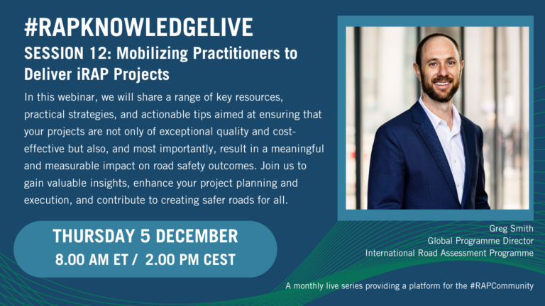 #RAPKnowledgeLive Session 12: Mobilizing Practitioners to Deliver iRAP Projects