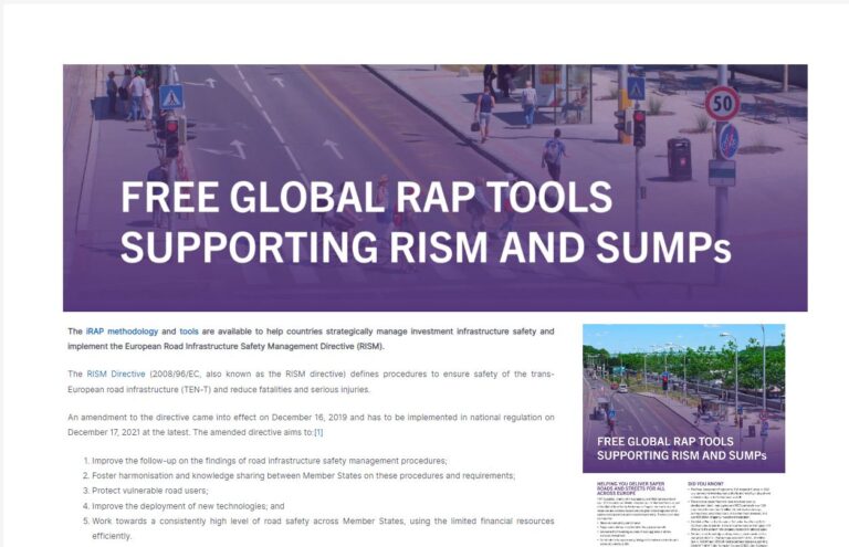 iRAP welcomes new EU-wide guidelines to assess safety of road infrastructure