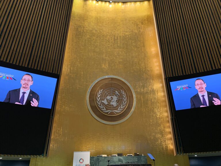iRAP CEO presents on the role of civil society and youth at the UN High-Level meeting on Road Safety supporting event in New York