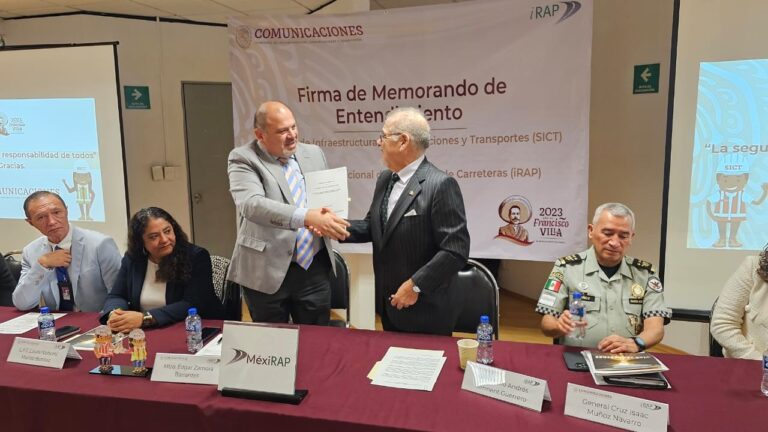 SICT and iRAP sign MOU for safer roads in Mexico
