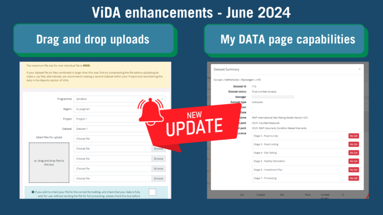 Latest ViDA updates – Drag & Drop Uploads and Enhanced My DATA page capabilities!