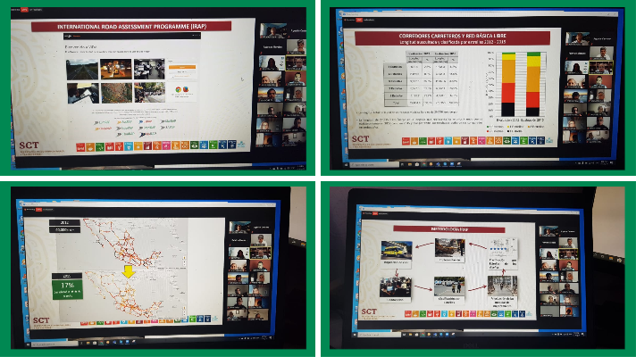 SCT Road Authority in Mexico highlights the iRAP Star Rating process during an online event
