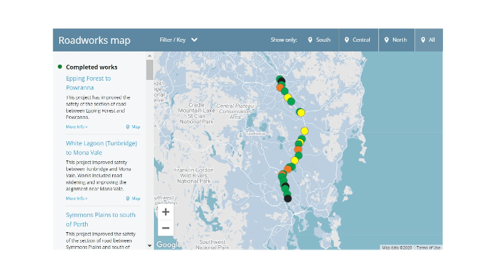 Final project planning underway on Tasmania’s Midland Highway as part of an upgrade to minimum 3-star AusRAP safety rating