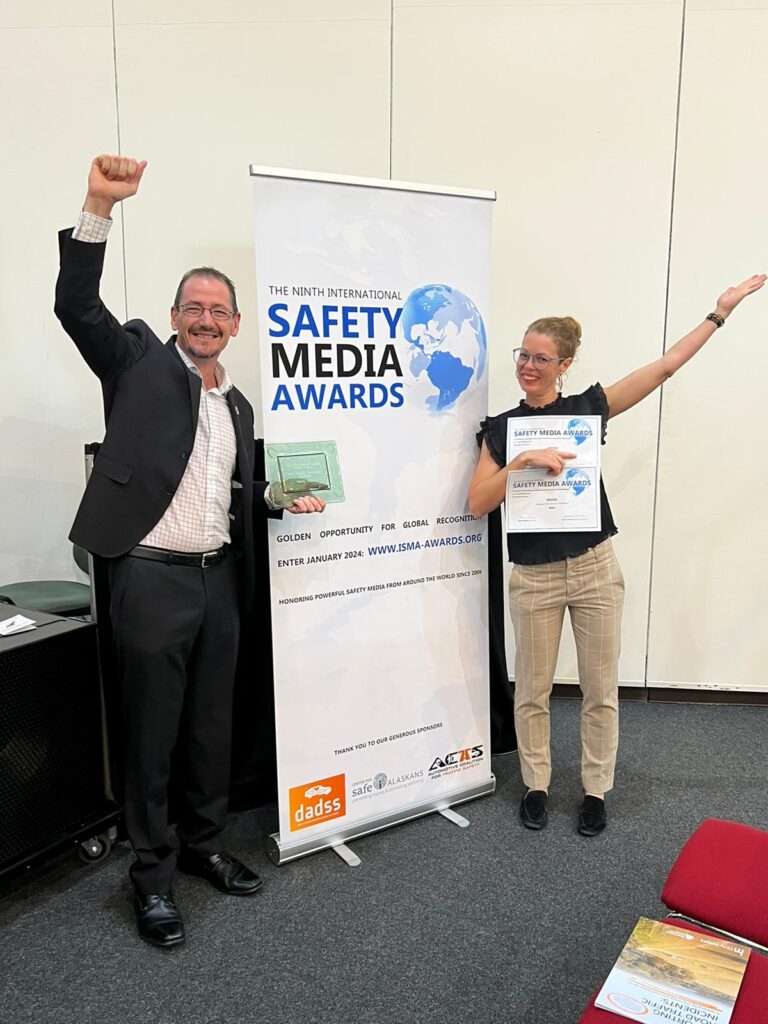Celebrating Gold, Silver and Bronze and Honorable mentions at the International Safety Media Awards 2022!