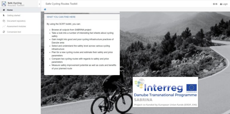SABRINA Safe Cycling Routes Toolkit for safer European cycleways
