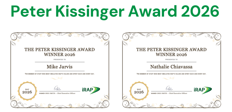 iRAP Celebrates Excellence: 2026 Peter Kissinger Award Winners Announced