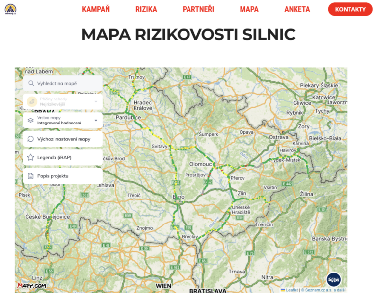 Czechia Star Rating Results & UAMK Reducing Accidents Campaign Dashboard