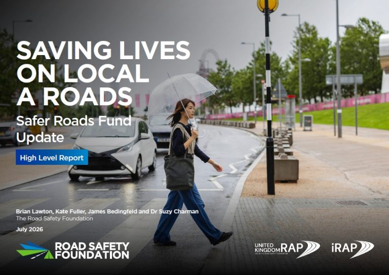 England’s Safer Roads Fund forecast to deliver £1.25bn in injury prevention benefits