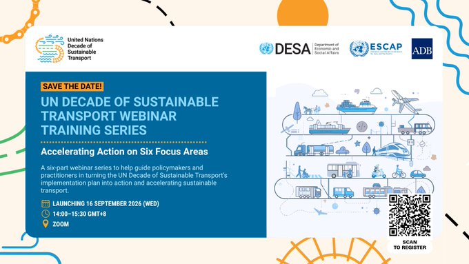UN Decade of Sustainable Transport Webinar Series Launches