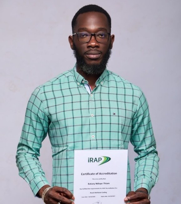 The iRAP Ten Step Plan for Safer Road Infrastructure in Senegal welcomes a newly accredited coding professional